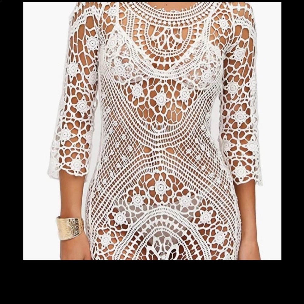 Beach bikinis cover openwork lace Dress Sexy Hollo - Picture 3 of 3